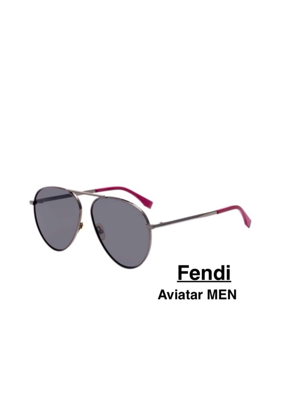 FENDI Men FF M0028/S V81/IR Aviator shape sunglasses  ⭐️⭐️⭐️